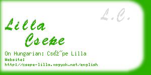 lilla csepe business card